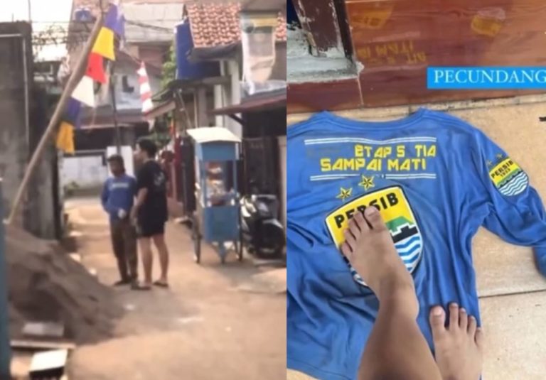 Viral Kuli Bangunan Dilabrak Gegara Pakai Jersey Persib Saat Kerja Di