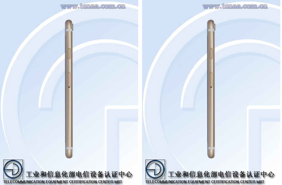 Apple iPhone 6s di TENAA