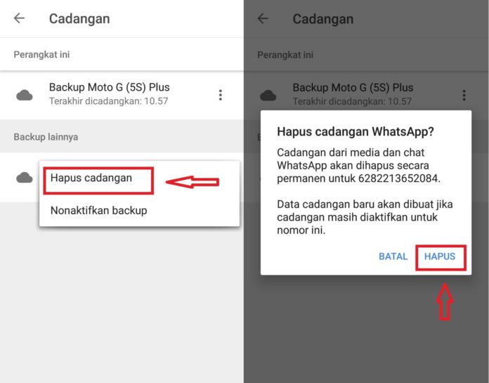 Cara Menghapus Data Backup WhatsApp Dari Google Drive - Rancah Post