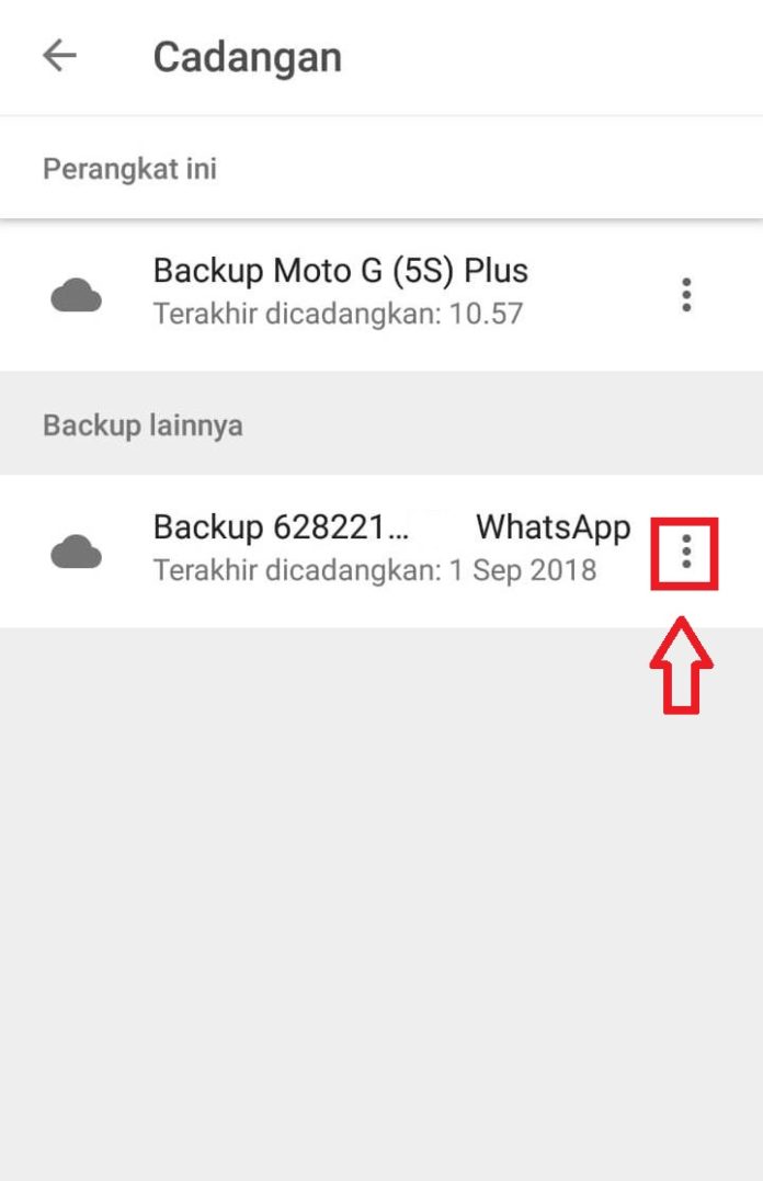 Cara Menghapus Data Backup WhatsApp Dari Google Drive - Rancah Post