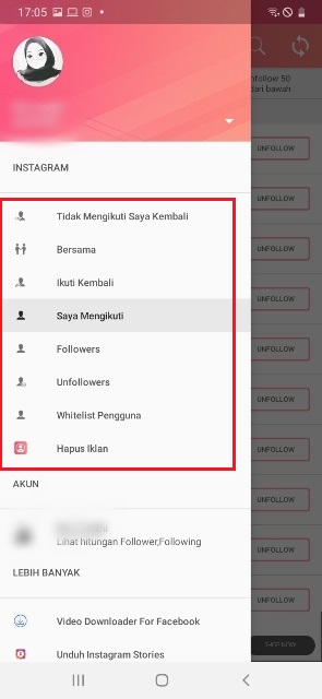 Cara Unfollow IG