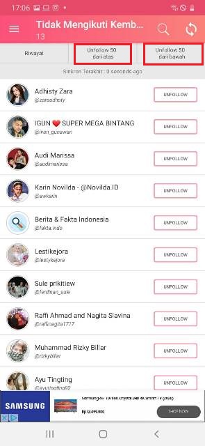 Cara Unfollow Instagram Sekaligus Banyak