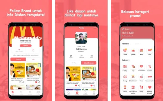 Disqonin – Discount promo catalog promotion app