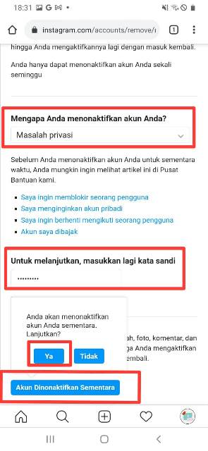 Cara Menonaktifkan Akun Instagram dengan Mudah