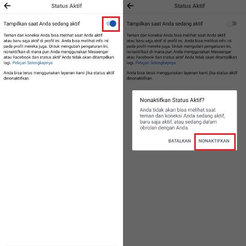 Cara Nonaktifkan Status Aktif di Facebook