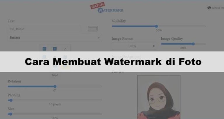 Cara Membuat Watermark di Foto