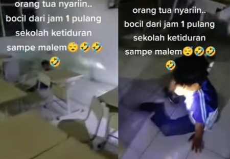 Viral Siswa Ketiduran di Dalam Kelas Sampai Malam Ketahuan Usai Dicari cari Warga