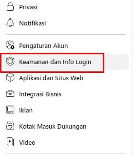 Keamanan dan Info Login