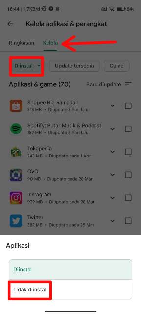 Cara Melihat Aplikasi Yang Pernah Di Download Di Play Store Android ...