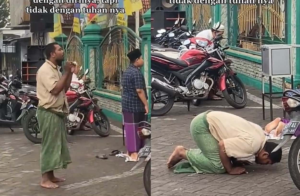 Video Viral ODGJ Ikut Salat Idul Adha Depan Masjid, Publik 'Tertampar' -  Rancah Post