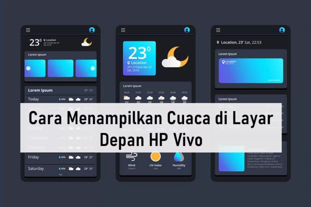 2 Cara Menampilkan Cuaca Di Layar Depan Hp Vivo Supaya Menarik Rancah