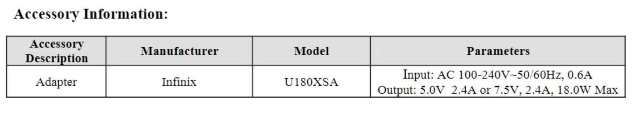 Infinix Hot 40i FCC