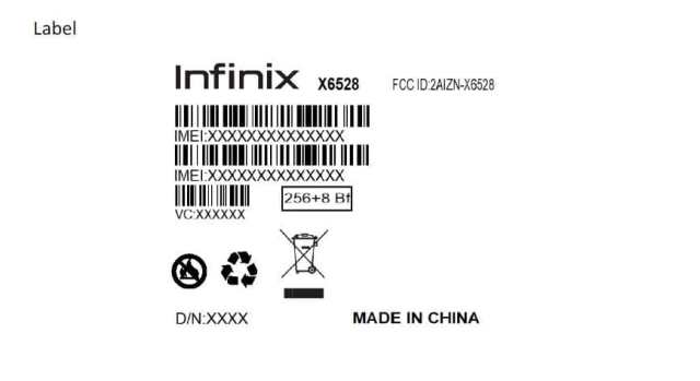 Infinix X6528 FCC