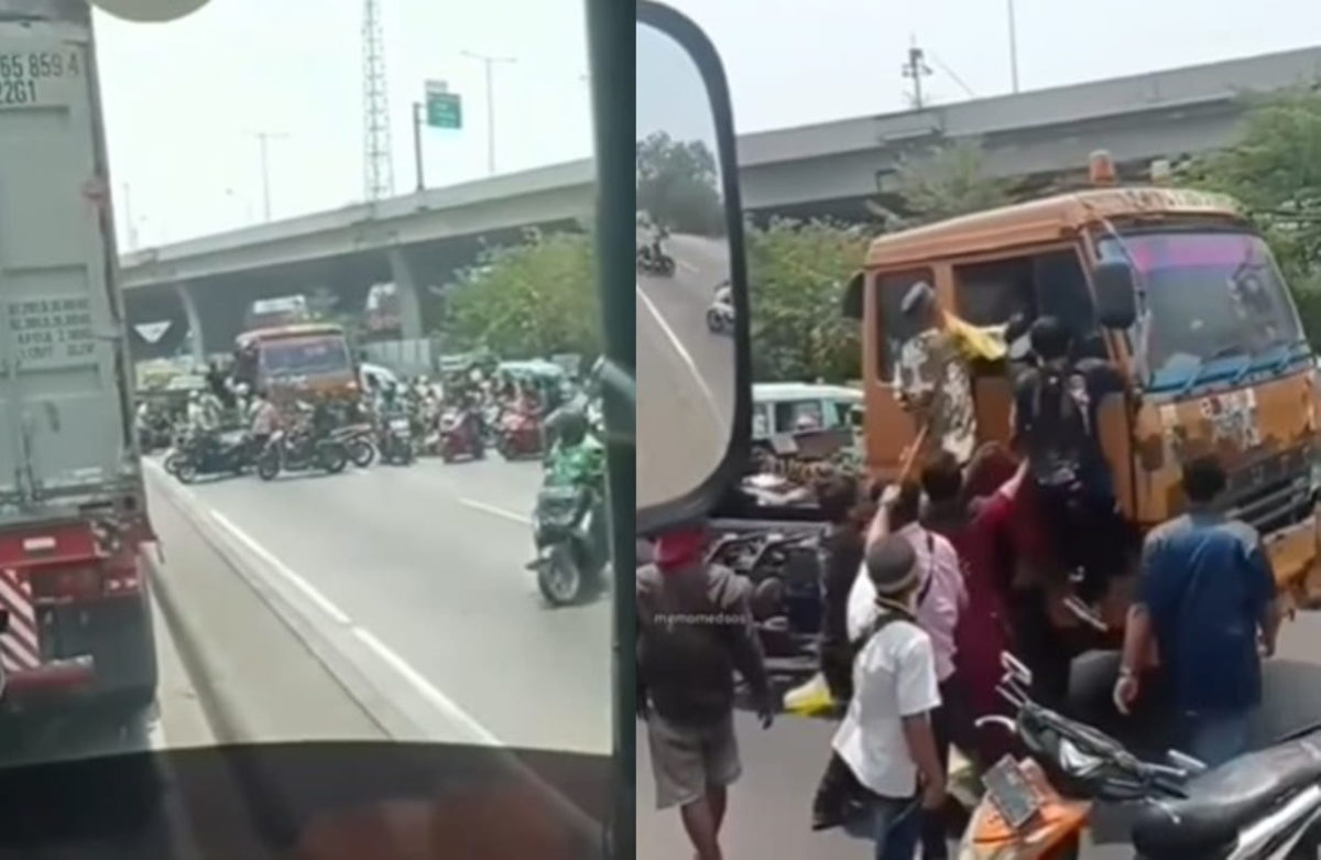 VIRAL Sopir Truk Cuma Bisa Pasrah Diamuk Rombongan Pengantar Jenazah ...