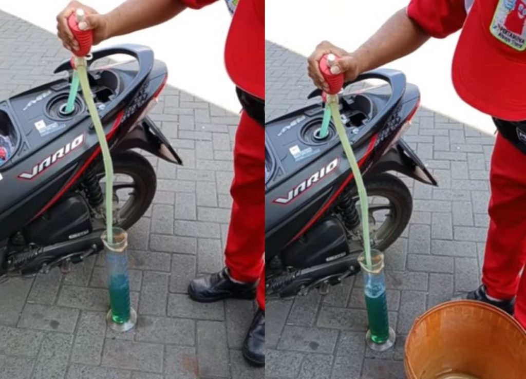 Viral Petugas SPBU Sedot Lagi Bensin dari Motor Pembeli Gegara Ogah Dibayar Pakai Uang Jelek