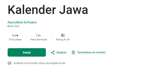 7 Aplikasi Kalender Jawa Paling Lengkap Di Android Rancah Post 4235