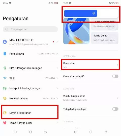 Cara Mematikan Kecerahan Layar Otomatis Di Hp Tecno Rancah Post